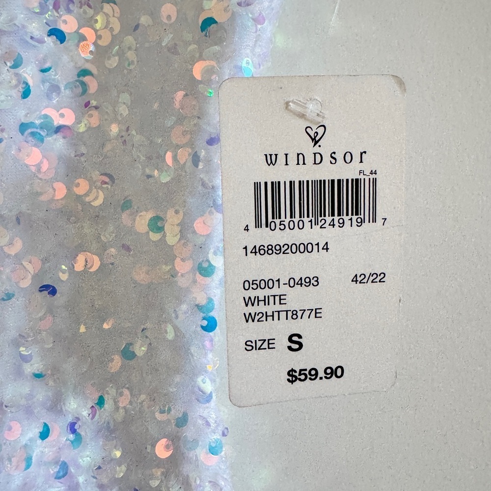 NWT Windsor Kathy Iridescent Sequin Mini Dress S - Picture 13 of 13